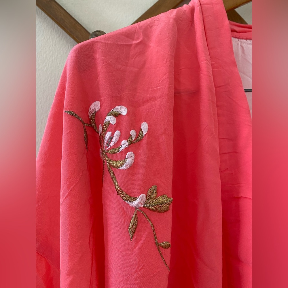 Hot Pink Kimono Robe - Picture 2 of 6
